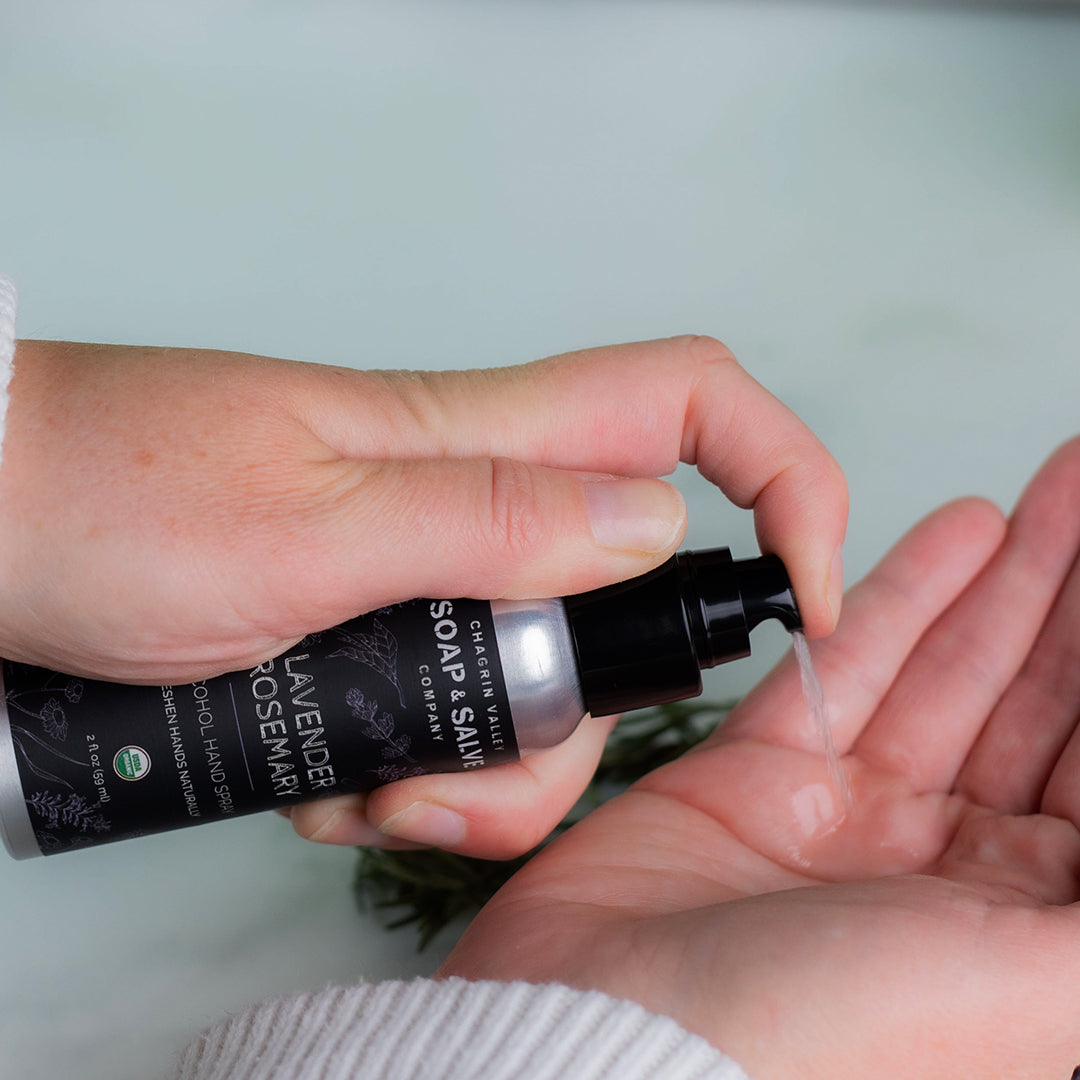 Natural Organic Hand Sanitizer Spray